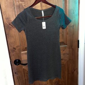 Simple grey t shirt dress